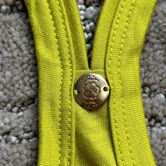 Trina Turk Racer Back Tank Top Bundle Small 100% Viscose Chartreuse Red Orange - Picture 7 of 16